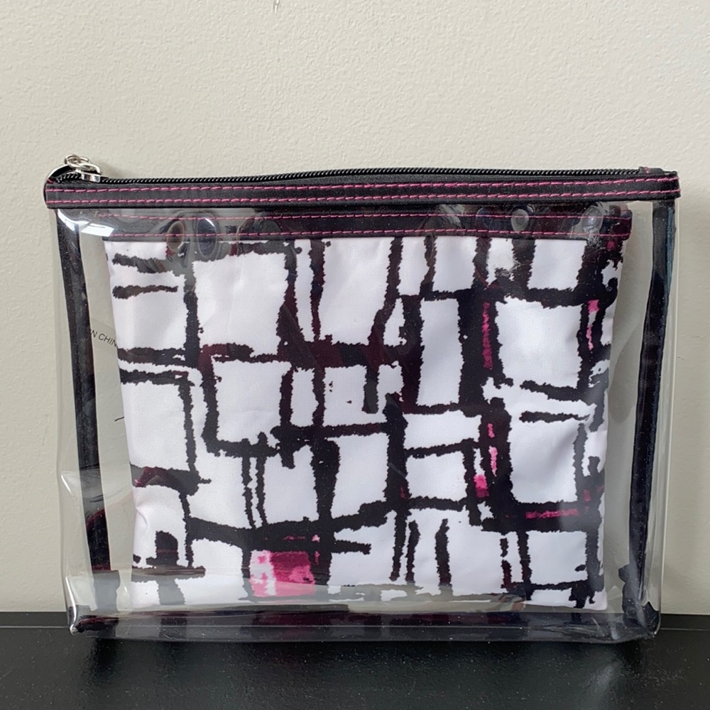 Contents Two-Piece Travel Cosmetic/Toiletries Bags